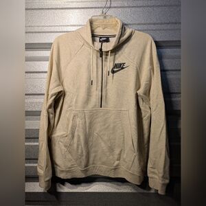 Nike Tan Hoodie with Black Swoosh